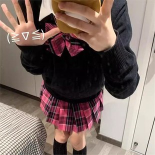 【小玫】川岛私立学院原创正版日系JK制服秋冬校供感格裙毛衣套装