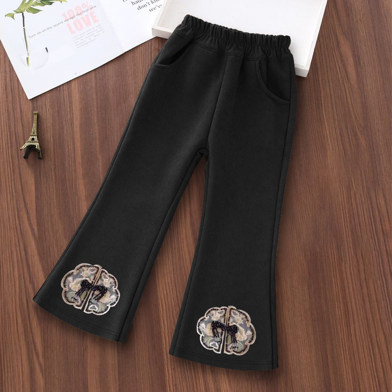 新中式国风春秋款女童裤子2025秋季新款国潮休闲儿童喇叭裤秋装,童装/婴儿装/亲子装,裤子,淘宝优惠券,粉丝福利购,淘宝优惠卷