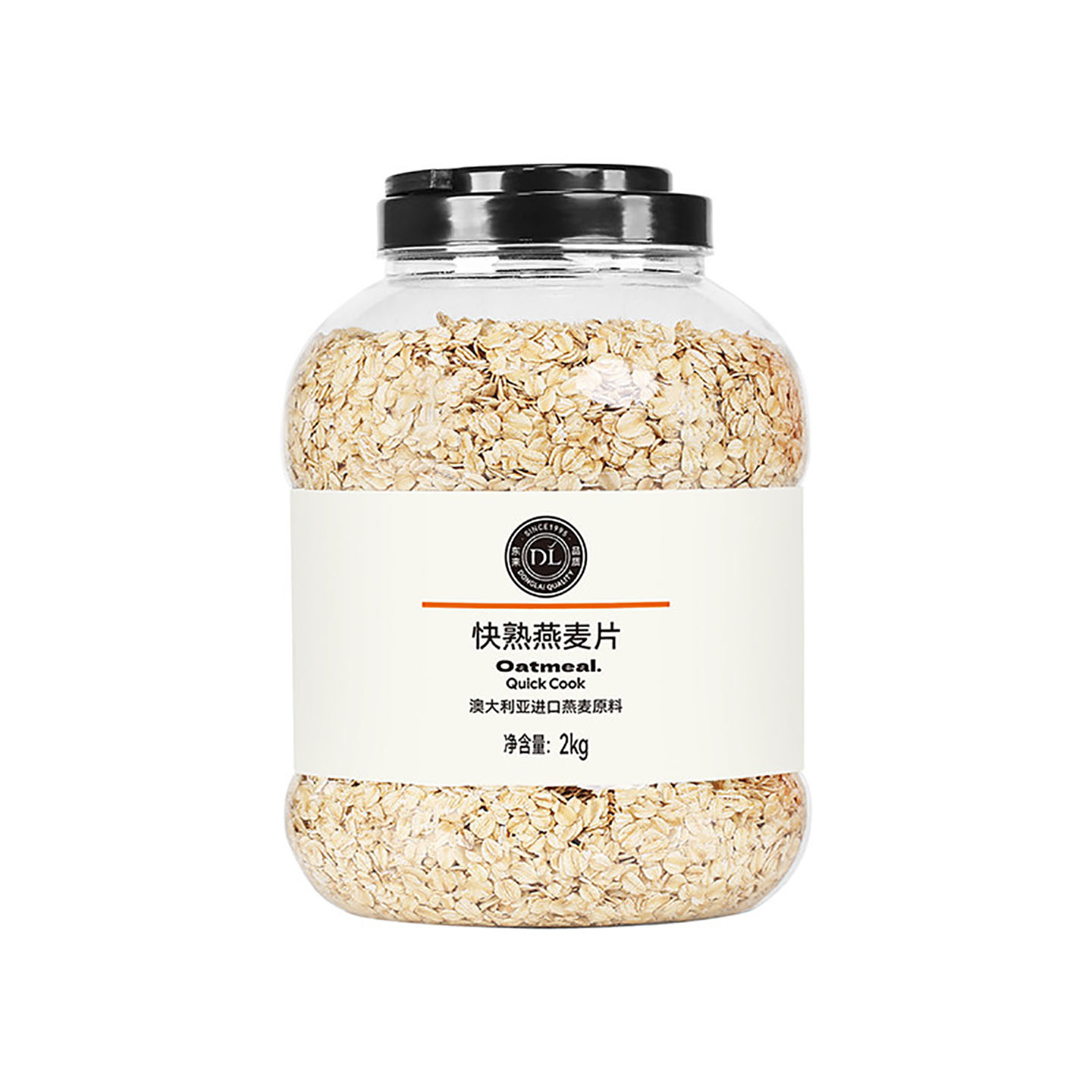 许昌胖东来DL快熟燕麦片2kg桶装