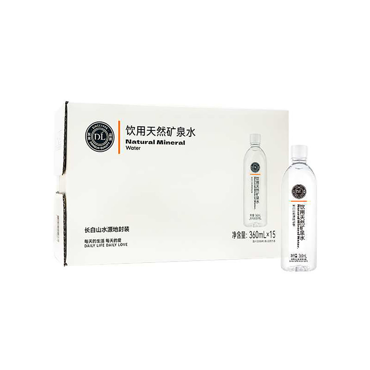 胖东来DL天然饮用矿泉水360ml/瓶图片