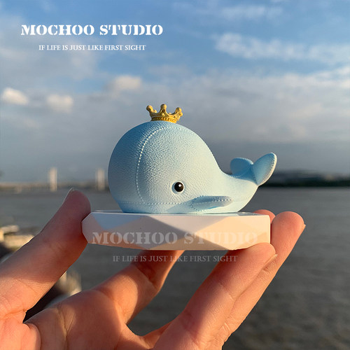 汽车摆件情侣车摆小鲸鱼车饰