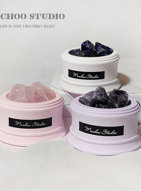 无火香薰车载水晶石摆件高档精油香氛汽车内装饰品家居香味女生礼