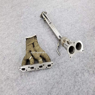 ABG 福美来2代 海福星改装排气管芭蕉头段 汽车三元头蕉跑车声浪