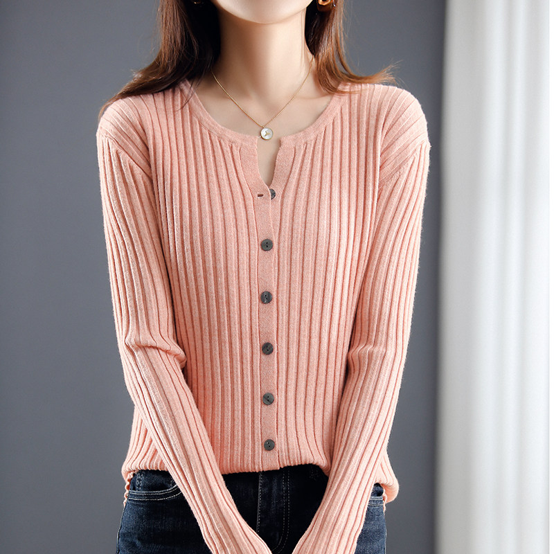 2025年新款羊毛圆领抽条针织开衫宽松大码毛衣外套女秋季薄款外搭,女装/女士精品,毛针织衫,淘宝优惠券,粉丝福利购,淘宝优惠卷