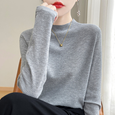 气质简约半高领毛衣女冬季内搭