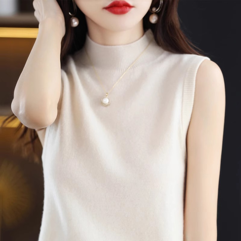 羊毛背心女2025秋季新款无袖打底