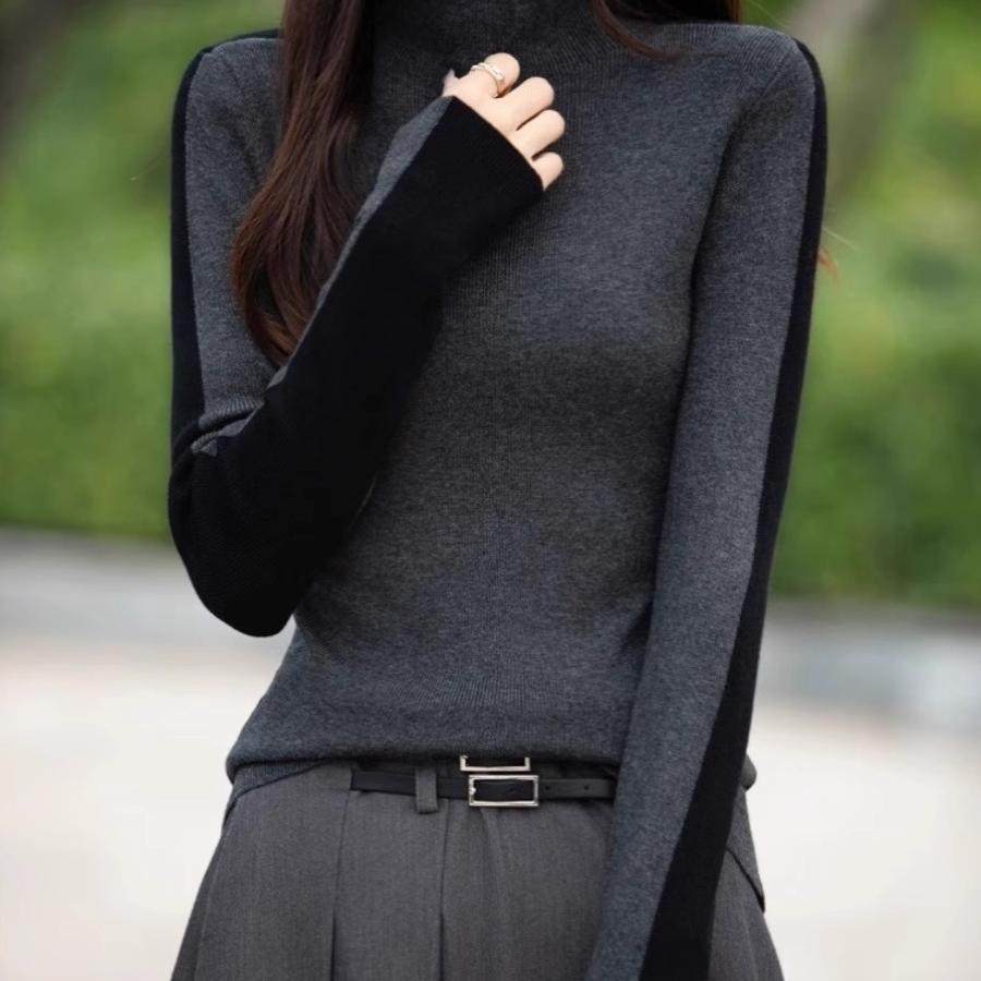 2025冬季新款配大衣针织衫上衣女内搭半高领两面穿弹力打底衫毛衣,女装/女士精品,毛针织衫,淘宝优惠券,粉丝福利购,淘宝优惠卷