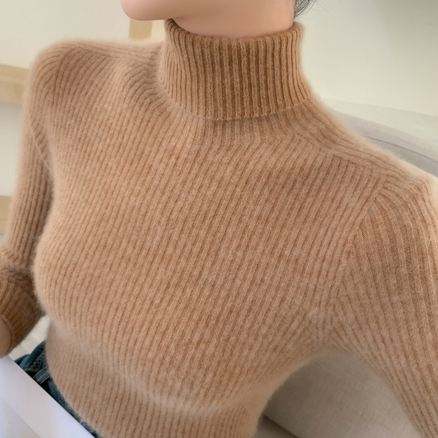 高级感堆堆领毛衣女内搭