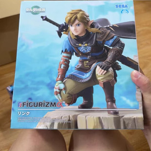 世嘉SEGA 塞尔达传说手办 王国之泪 林克蹲姿雕像 手办送人礼物