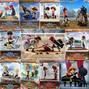 万代正版海贼王手办WCF故事线路飞艾斯香克斯罗宾娜美送人礼物