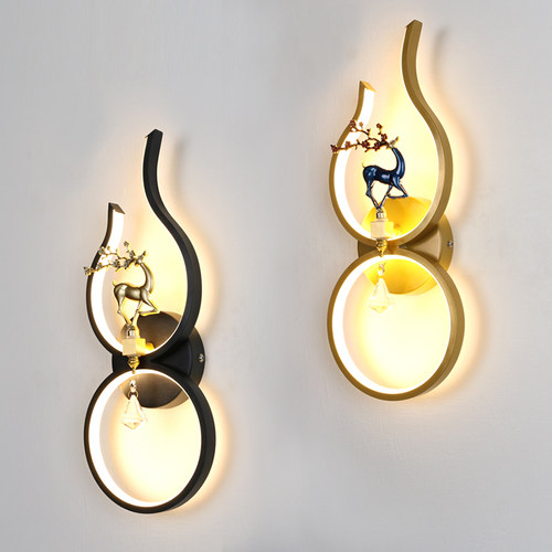 新款客厅沙发背景墙卧室床头壁灯极简约现代创意LED楼梯酒店壁灯