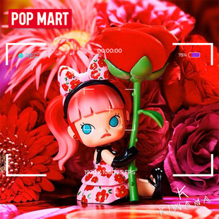 MOLLY蜷川实花花瞬间幻象系列红蔷薇小恶魔泡泡玛特POPMARTmolly