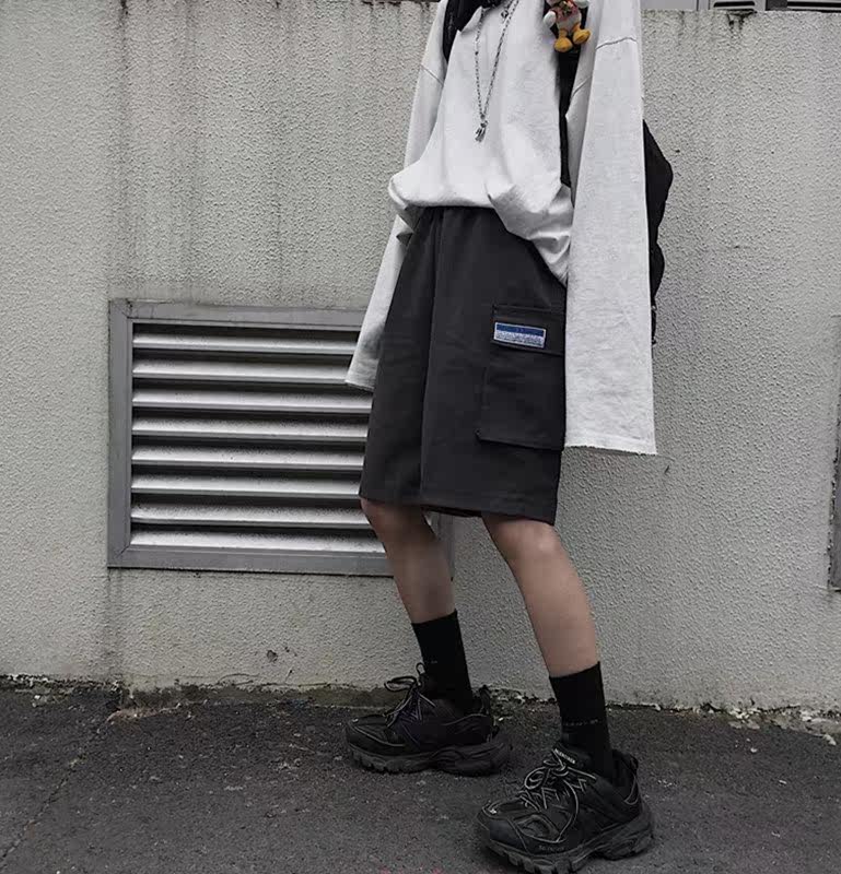 Summer Korea ulzzang Harajuku bf Retro street lovers Broad leg Overalls Sports pants shorts men and womenin the Women's clothing/Boutique , Pants , Casual pants  category - from Buy2taobao.com to provide professional Taobao agent buy service