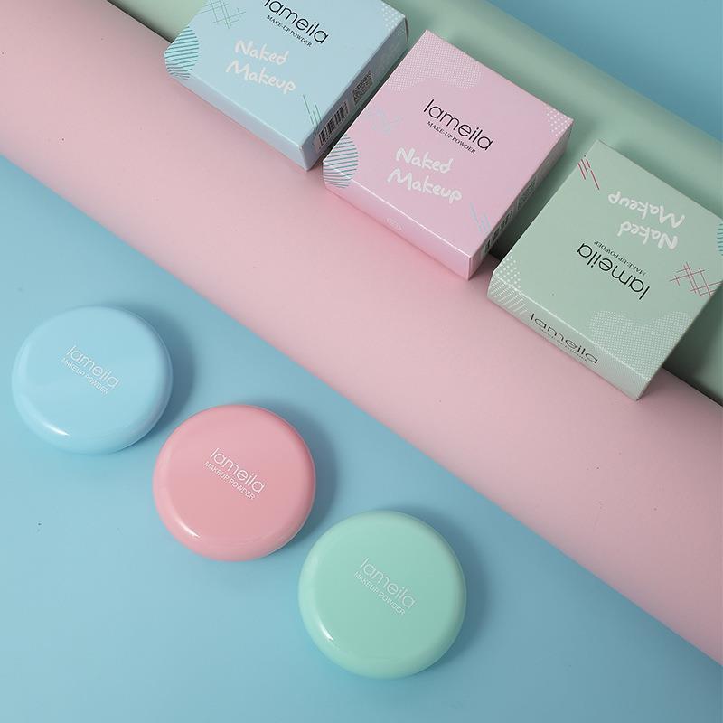 国货美肤粉饼自然遮瑕定妆控油蜜粉小众品牌两用粉底彩妆一件