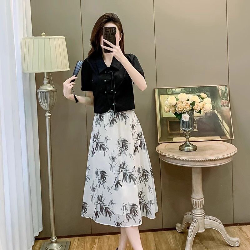 断码清仓新中式国风盘扣真丝衬衫女士短袖高端修身短款桑国风上衣