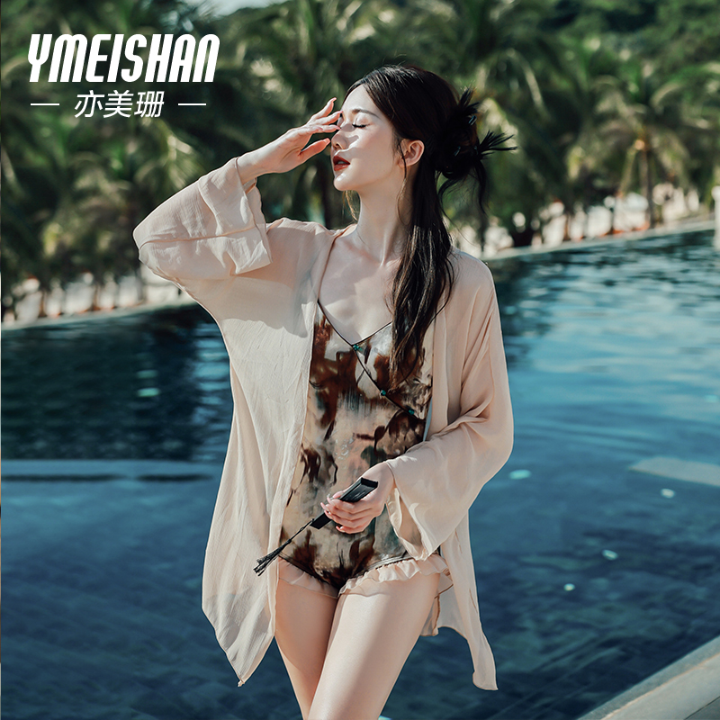 亦美珊国风泳衣女高级感