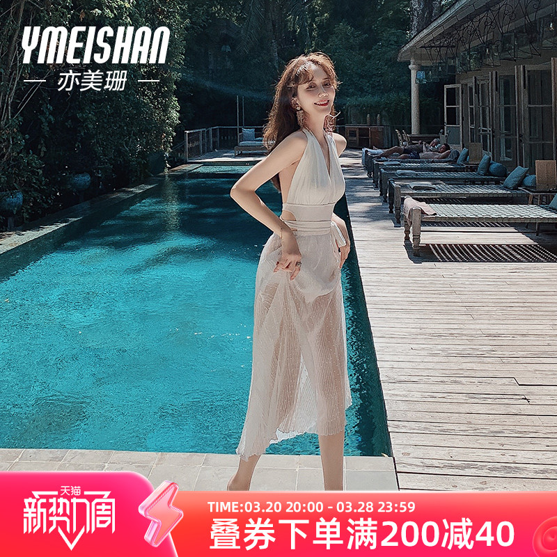亦美珊连体泳衣女高级感2025年新款ins风性感纯欲海边度假泡温泉