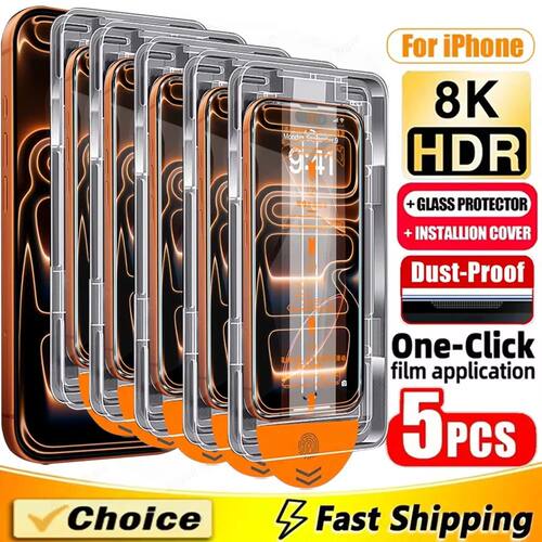 Oleophobic Coating Tempered Glass For iPhone 17 Pro Max 16 1