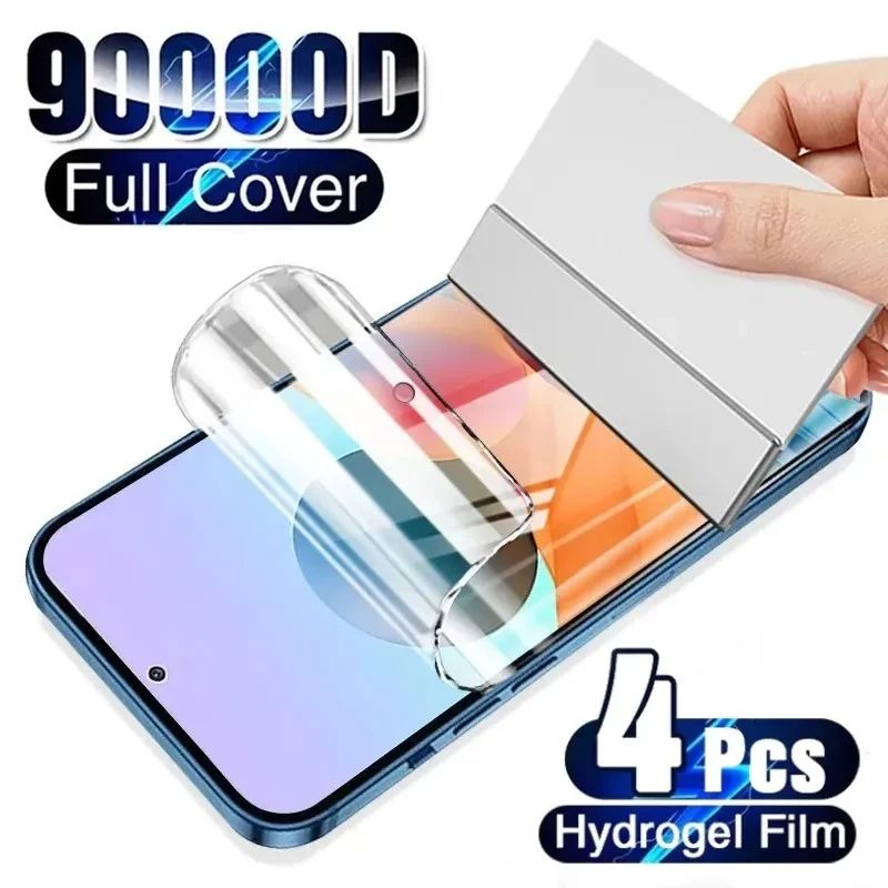 4PCS Full Cover Hydrogel Film For Xiaomi Redmi K60 K50 K40 K