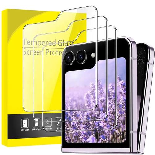 5/1Pcs zFlip5 zFlip6 Back Screen Protector For Samsung ZFlip 5 6 Flip5 HD Tempered Glass 9H Hardness
