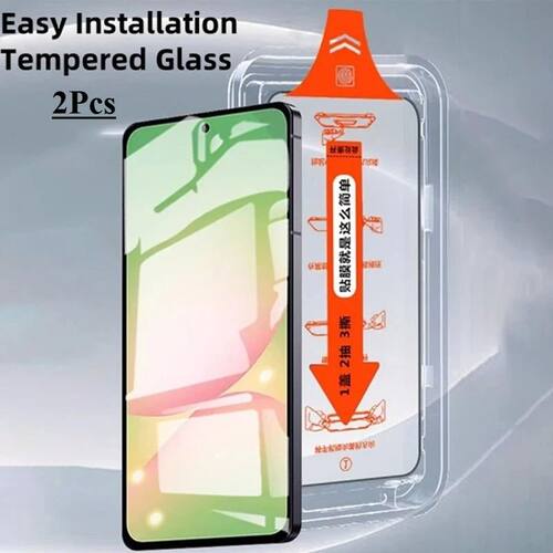 2 Pcs Easy Install Tempered Glass For Xiaomi Redmi Turbo 4 P