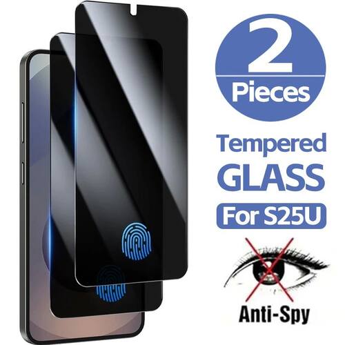 Anti-Spy Screen Protector Tempered Glass For Samsung S 25 S2