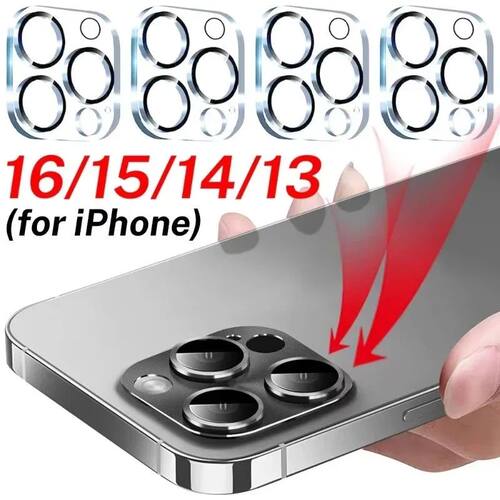 4Pcs Camera Lens Protector Glass For iPhone 16 13 12 11 14 1
