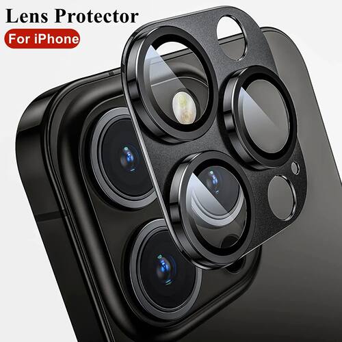 Full Cover Camera Lens Protector on For iPhone 14 Pro Max Te