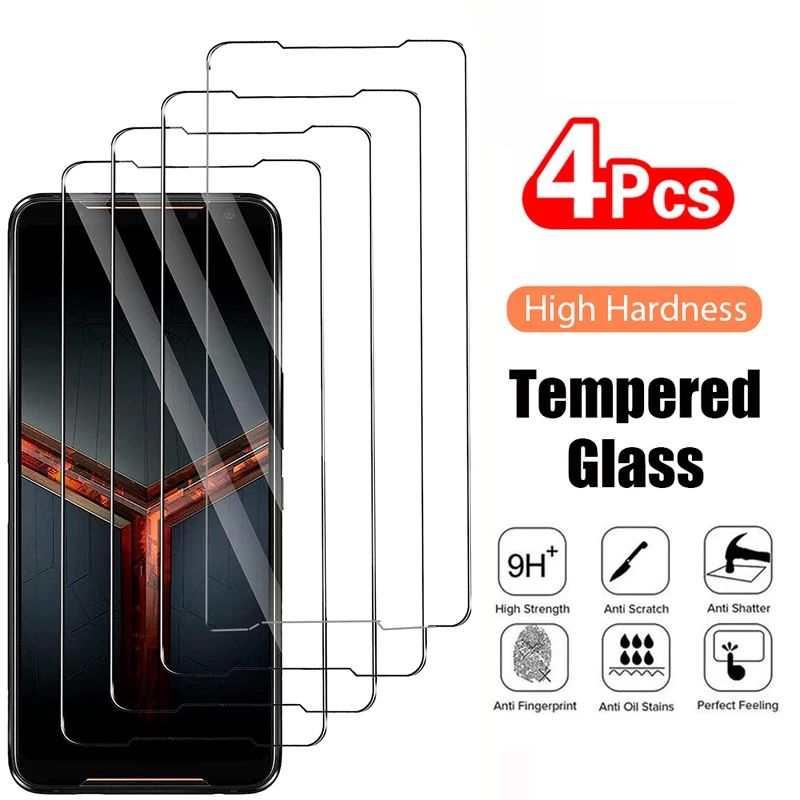 4PCS Tempered Glass For Asus Zenfone 8 9 ROG Phone 7 6 Pro 5
