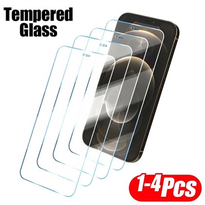 1-4PCS 8K HD tempered glass for iphone 16 15 14 13 11 Pro Max Plus Screen Protector Glass for iphone