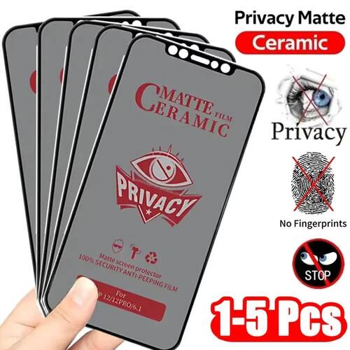 1-5PCS Matte Privacy Screen Protectors For iPhone 17 Pro Max