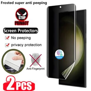 2PCS Anti-Spy Hydroge Film Screen Protector For Samsung Gala