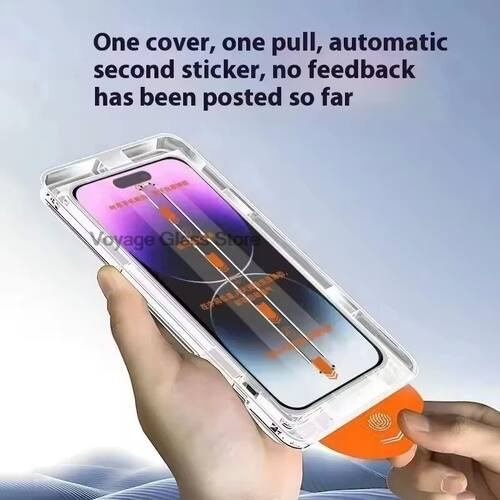 1-5pcs Dust Free HD Easy Install Screen Protector For iPhone