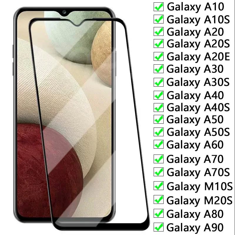 9D Protective Glass For Samsung Galaxy A10 A20 A30 A40 A50 A