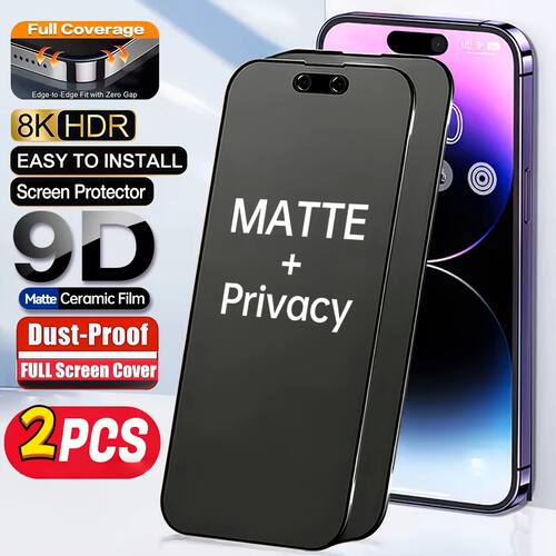 Full Cover Matte Privacy Screen Protector For iPhone 17 13 1