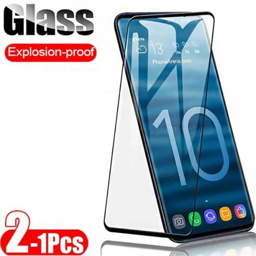 1-2PCSTempered glass for samsung galaxy s10 plus s9 s8 scree