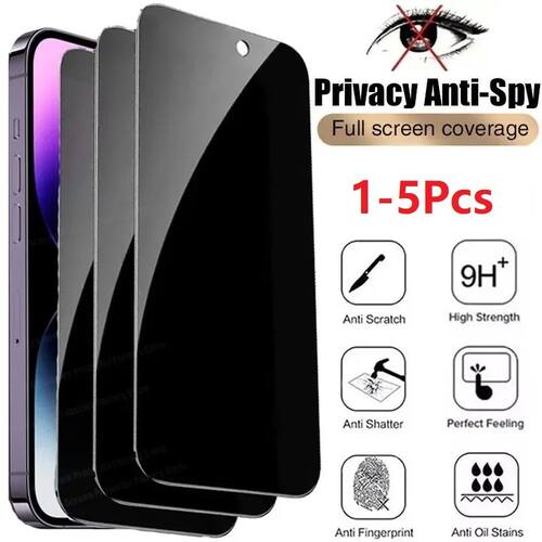1-5Pcs Privacy Screen Protector for iPhone 14 13 11 12 Pro M