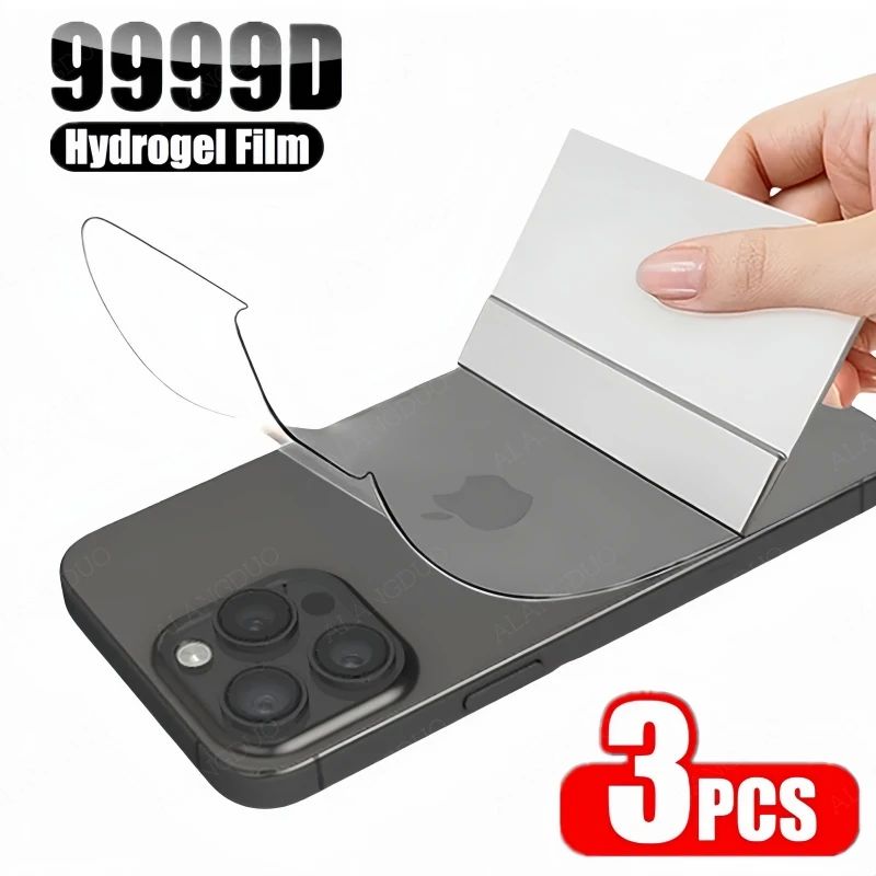 3PCS Back Hydrogel Film For iPhone 16 Pro Max 15Pro 15Plus 1