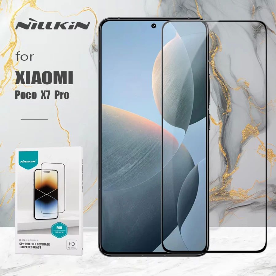 for Xiaomi Poco X7 Pro 5G Nillkin CP+ Pro 2.5D Arc Edge Temp