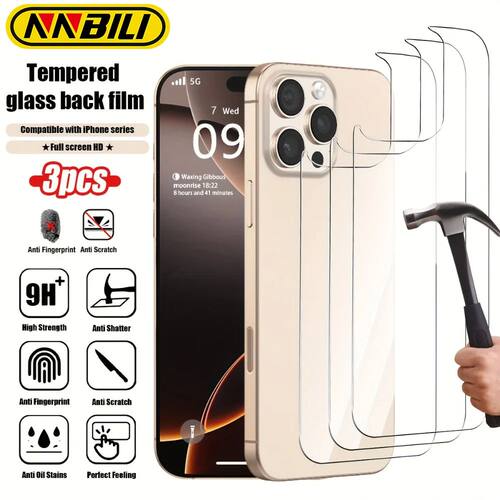NNBILI 3pcs Tempered Glass Screen Protector HD High Transpar