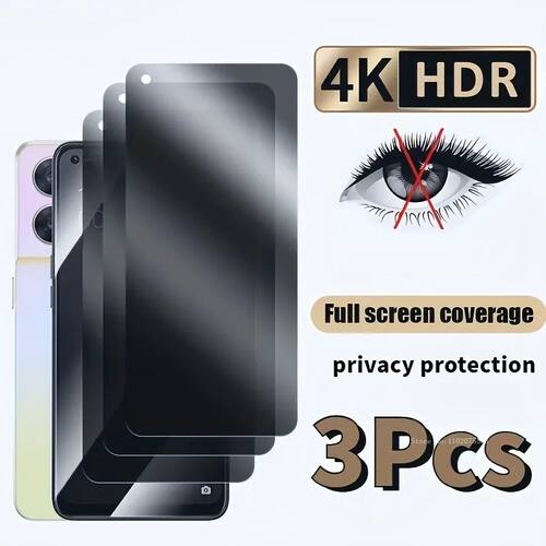 3Pcs Privacy Tempered Glass Screen Protector For OPPO Reno 8