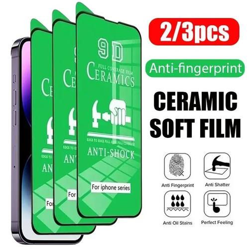 3/2PCS Clear Ceramic Film For iPhone 11 13 15 14 12 16 Pro M