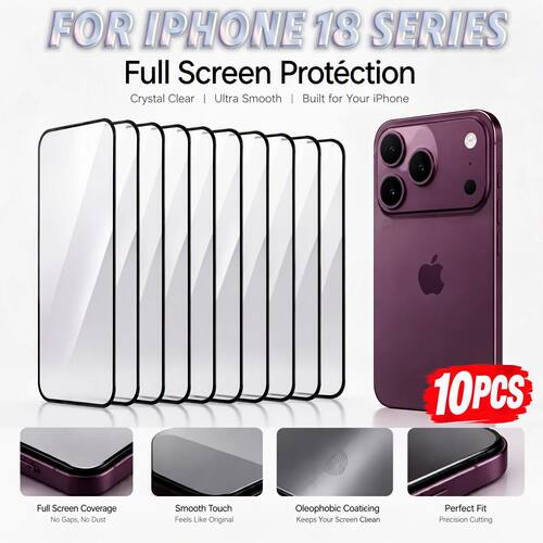Tempered Glass Phone Film HD Transparent Screen Protector 10