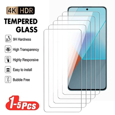 5Pcs Tempered Glass For iPhone 17 15 13 11 12 14 Pro Max Mini Screen Protector For IPhone 16 Plus X