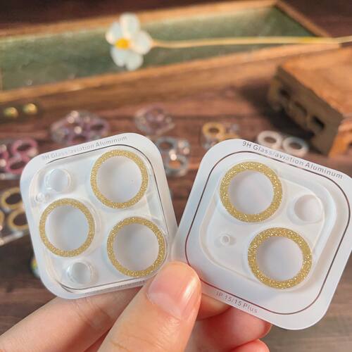 1Pc Tempered Glass Camera Lens for iphone 15 14 Plus 13 12 M