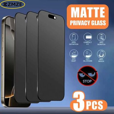 3PCS Matte Privacy Screen Protector For iPhone 17 Pro Max Ai