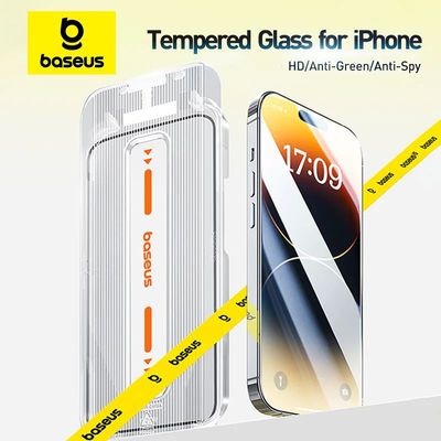 Baseus Screen Protector for iPhone 16 15 14 13 Pro Max Corning Glass Full Tempered Glass Protection