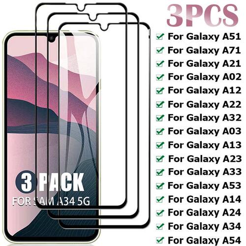 3Pcs Screen Protector for Samsung Galaxy A34 A54 A53 A14 A13