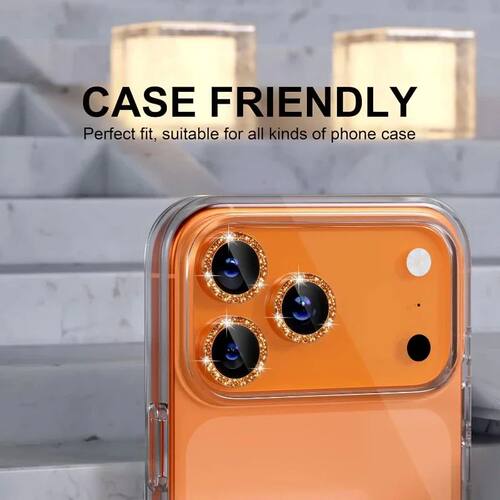 Bling Glitter Diamond Metal Frame Camera Protector For IPhon