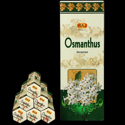 印度香RAJ品牌Osmanthus 桂花香植物香料清香型室内薰香竹签线香